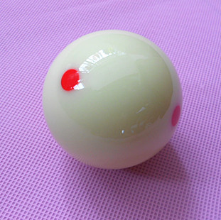 台球用品配件美式台球花式九球斯诺克白球 台球大头 6点训练母球