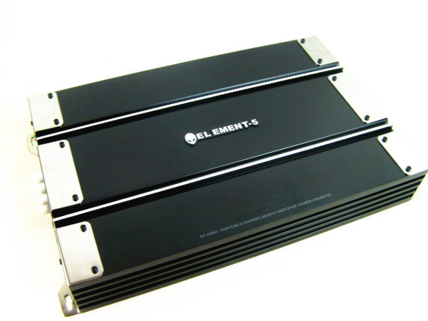 第五元素 汽车功放 四路车载音响大功率功放 4声道输入 2声道输出