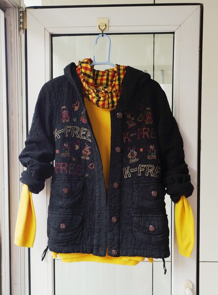 包邮★38折特惠★k3上野熊★k-free琦三★2014冬装棉服16294