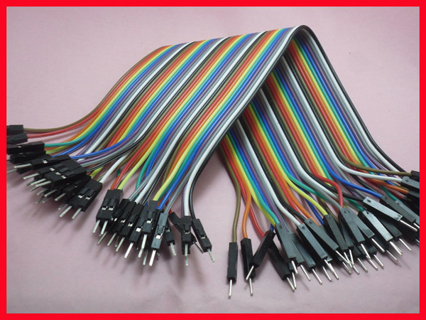 双公杜邦线 彩色排线 面包板连接线 板面包板线 连接线 20cm