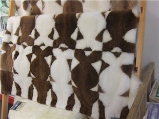 新西兰直邮进口超A货 Alpaca棕白传统型驼羊皮