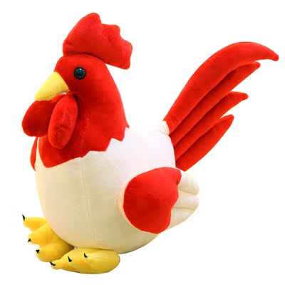 生肖毛绒大公鸡玩偶 鸡年吉祥物大号公仔毛绒玩具布娃娃生日礼物