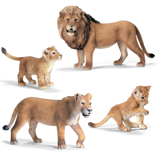 正版德国思乐schleich 狮子系列 仿真静态动物模型 草原动物模型