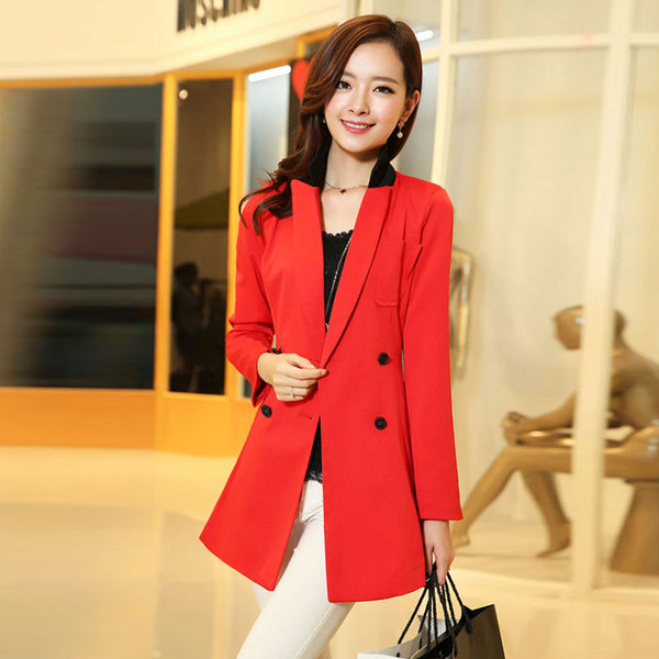 2016秋冬装新款大码女装冬季中长款修身大衣女式风衣外套 3378