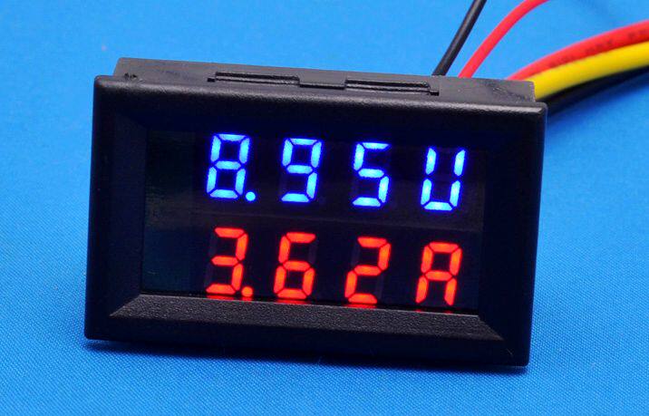 0-100vled直流双显示数字电流电压表双显示数字表头