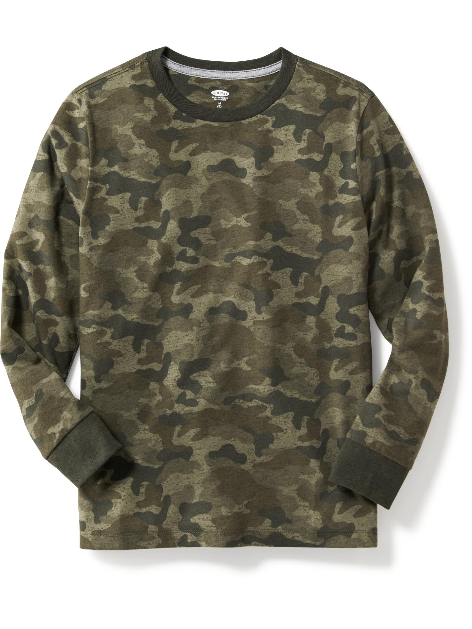 【oldnavy官方官网】old navy男童 时尚条纹圆领长袖t恤 百搭休闲上衣