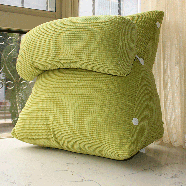 三角靠垫枕软床头大靠垫办公室腰靠背垫床上护颈靠枕沙发软包