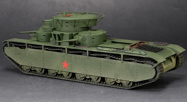 六分仪 cp0335 1/72 二战苏军 t-35苏联多炮塔重型坦克 5炮塔11人