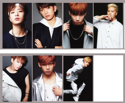 got7官方同款 日本正规一辑专辑嗨起来a b版写真扫图水晶卡贴