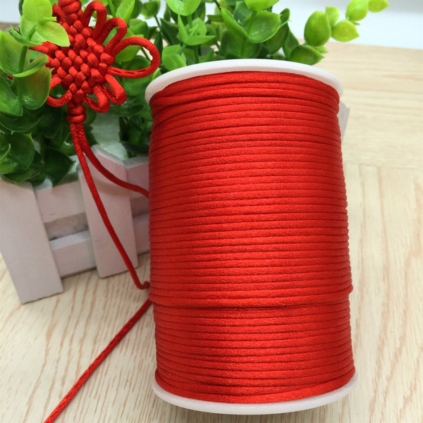 包邮5号6号7号线中国结线材 编织手链项链本命年红绳子100米/卷
