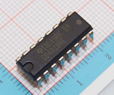 cd4028be 直插 dip-16 十进制译码器 原装进口 德洲