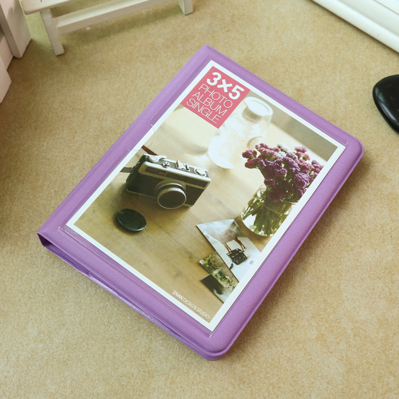宝丽来5寸糖果色相册插页式相簿拍立得家庭影集情侣纪念册名片册