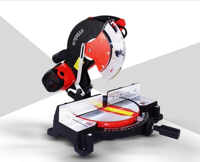 10寸锯铝机铝材切割机多功能45度铝合金型材木工切割机皮带式