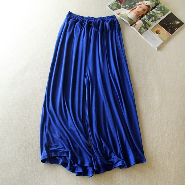 天天特价夏莫代尔大码宽松家居凉爽透气薄女舞蹈甩腿休闲裤阔腿裤