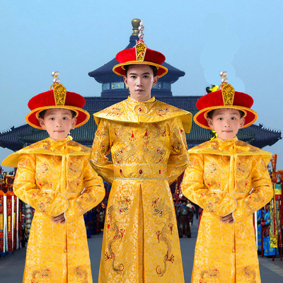 古代乾隆皇帝龙袍太子汉服男明清朝影视摄影儿童演出影楼写真服装