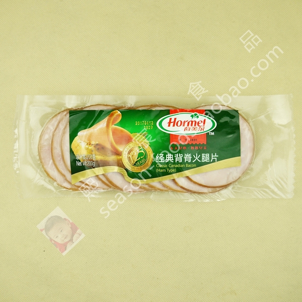 hormel classic canadian bacon 荷美尔 经典背脊火腿片200g