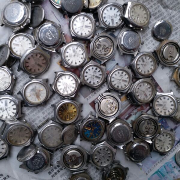 手表配件双狮55841机芯55840机芯旧手表配件表(机芯靓)