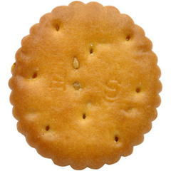 日本进口零食品 北陆hokka 淡盐味饼干 芝麻香脆圆饼干110g 1898