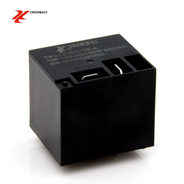 t91继电器tf-12vdc-a大功率继电器30a250vac4脚常开热水器专用