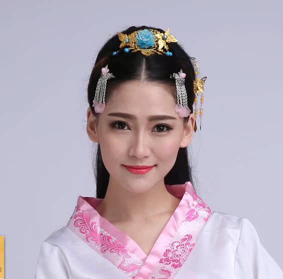 手工古典复古长流苏发簪步摇头饰古装发钗古风簪子cos汉服配饰
