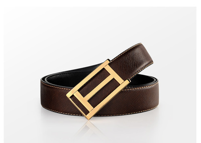 2016夏季热卖 男士帅气百搭平滑扣皮带 hzpad3g080a 青年腰带皮带