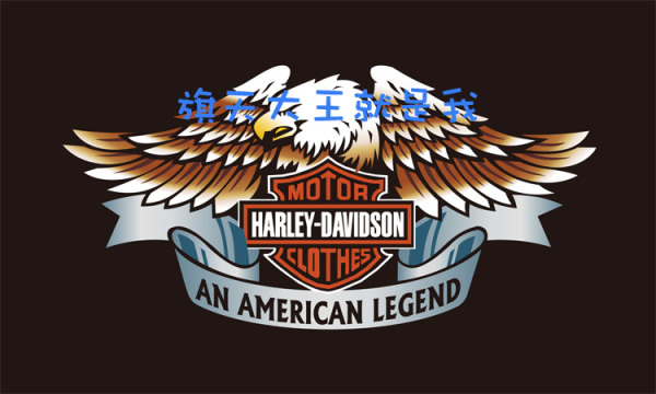 哈雷旗 摩托车旗 俱乐部旗帜 重机酒吧装饰挂旗 赛车旗