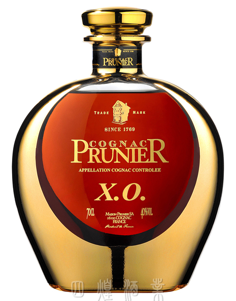 法国prunier cognac普尼耶土豪金xo干邑白兰地酒原瓶原装进口洋酒