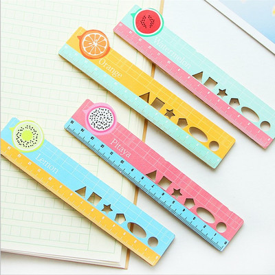 水果尺子韩国可爱直尺15cm 创意木尺小学生文具学习用品