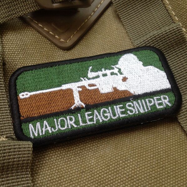 major league shiper狙击手联盟臂章3d战术刺绣魔术贴补丁军迷贴