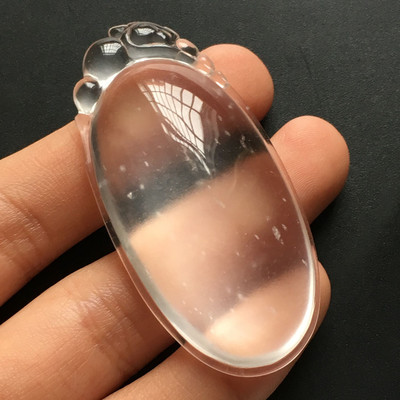收藏级别 特价新货老坑玻璃种起荧光福在眼前水沫玉吊坠玉石挂件