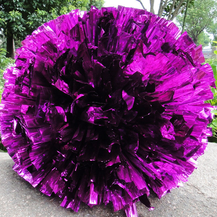 新款大号啦啦花球 广场舞蹈手拿啦啦花道具 双环手指扣啦啦操花球