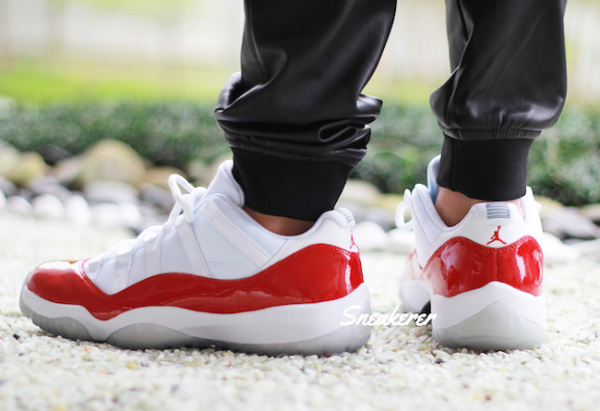 明朗体育 air jordan 11 low aj11 low 乔11白红低帮 528895-102