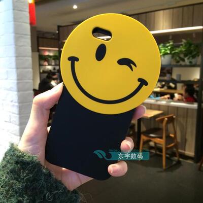 韓國代購定製smile潮牌卡通笑臉手機殼6s蘋果iphone7plus硅膠軟殼