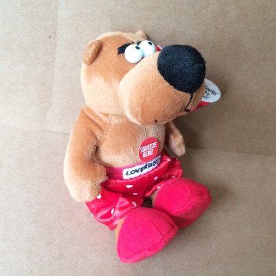 正版美国russ泰迪熊-大鼻子情圣小熊 毛绒玩具生日婚庆活动小礼品