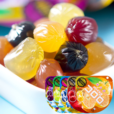 日本进口零食100%果汁uha软糖水果糖优哈悠哈味觉糖果4种口味qq糖