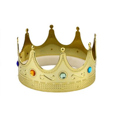 高端男生加海绵生日国王皇冠节日派对狂欢头饰