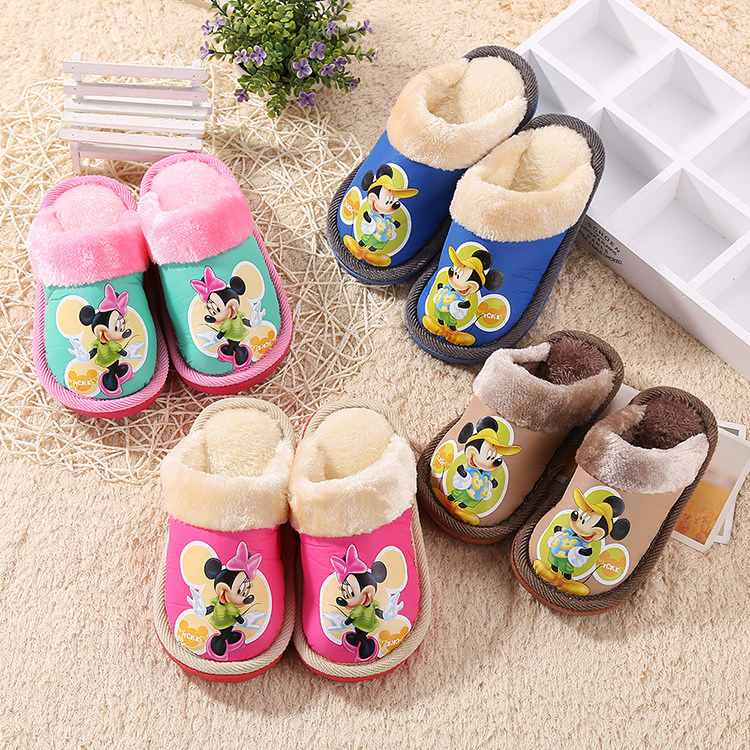 Pantoufles enfants en autre pour hiver - semelle caoutchouc - Ref 1010101 Image 13