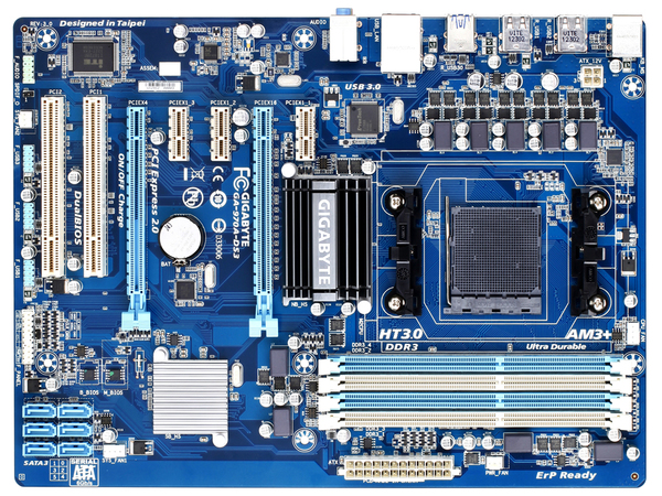 gigabyte/技嘉 970a-ds3 sata3 usb3.0 fx推土机 开核八核主板