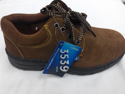 3539正品军工 棕色反牛皮钢包头防砸防滑橡胶底皮鞋工作鞋劳保鞋