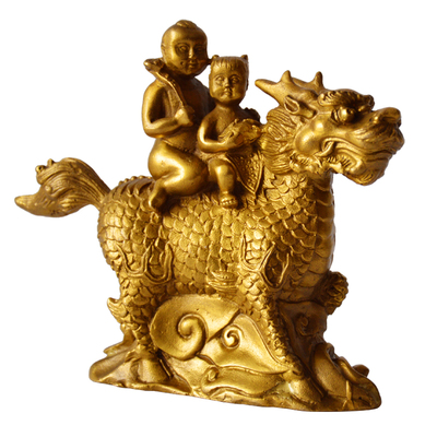 包邮开光风水纯铜求子麒麟摆件送子麒麟求子送福子镇宅化煞旺运_价格_