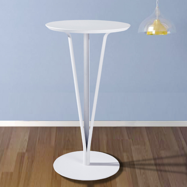 简约铁艺咖啡桌酒吧台家用吧台桌休闲高脚桌圆形洽谈桌小圆桌茶几