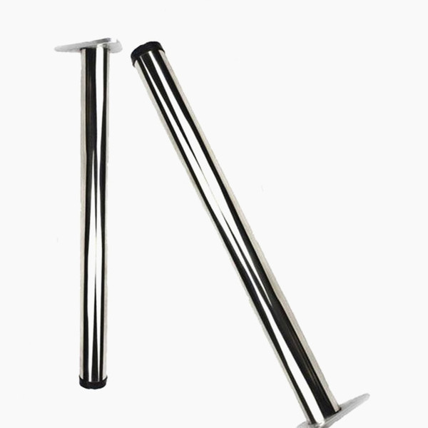 加厚不锈钢橱柜可调节吧台柱 办公桌台面支撑腿 餐厅桌脚 书桌腿