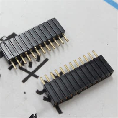 单排母 单排母座 1*12p 1.27mm 塑高4.6 排母 环保镀金_价格_评价_怎