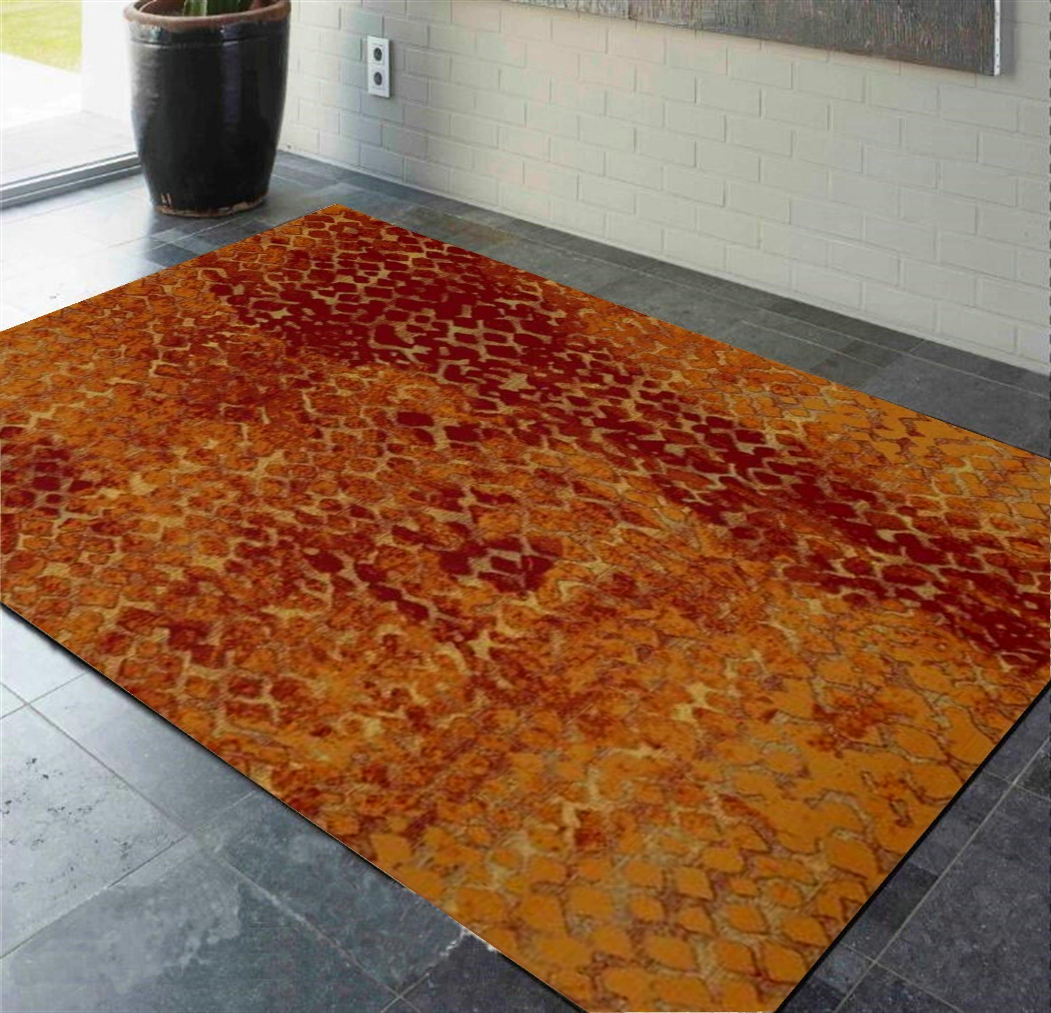 比利时进口地毯 抽象现代简约客厅卧室茶几毯床边毯入户垫 康泰