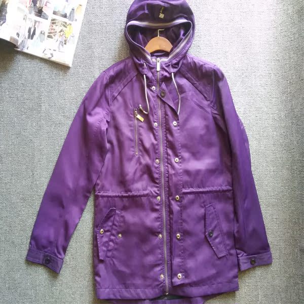 衣之纯男外套 薄款春秋季韩版修身连帽纯色青年男装夹克衫大码潮