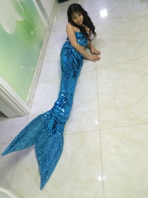 轮回动漫美人鱼成人儿童鱼尾巴cos服 影楼摄影表演服阿松人鱼包邮