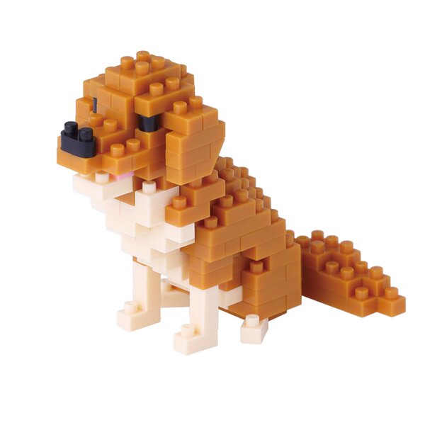 新品现货 日本正品代购 河田 nanoblock 最小的积木 狗 金毛