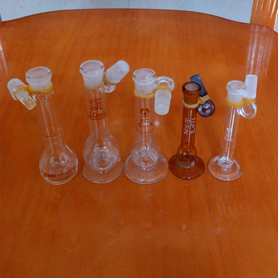 棕色玻璃微量容量瓶5ml 带底座茶色容量瓶 当量瓶 定量瓶 定容瓶