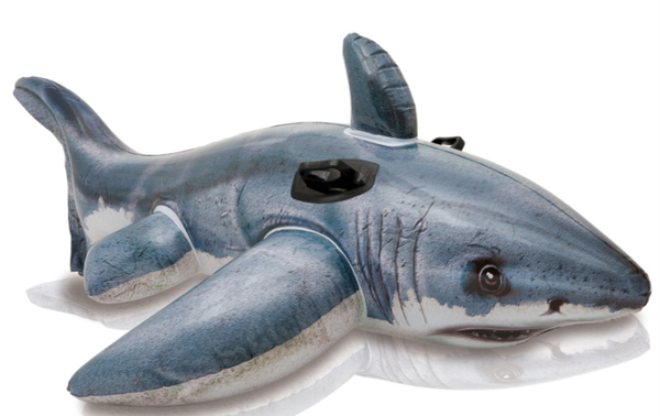 原装正品intex写实鲨鱼座骑 充气动物坐骑 水上戏水玩具 儿童玩具