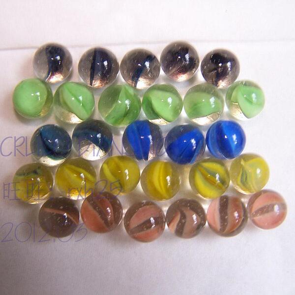 玻璃珠弹珠 玻璃球 嵌花弹珠 普通10mm 花瓶鱼缸装饰100粒